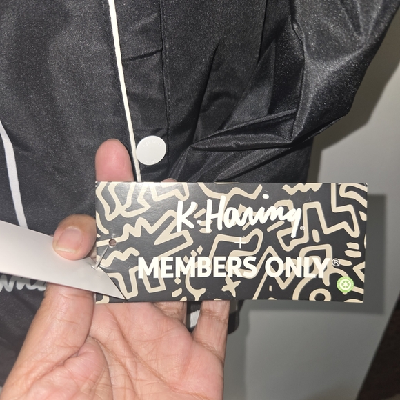 Members Only x Keith Haring size XL Andy Mouse Bomber Jacket Black. - Picture 8 of 13